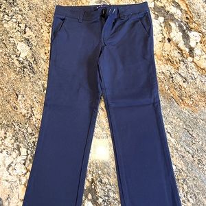 School uniform pants. Brand French toast. Size 7 straight. Color navy blue.